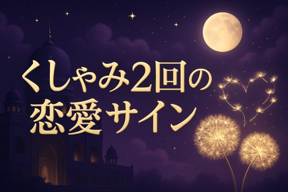 くしゃみ2回のスピリチュアルな意味のイメージ画像