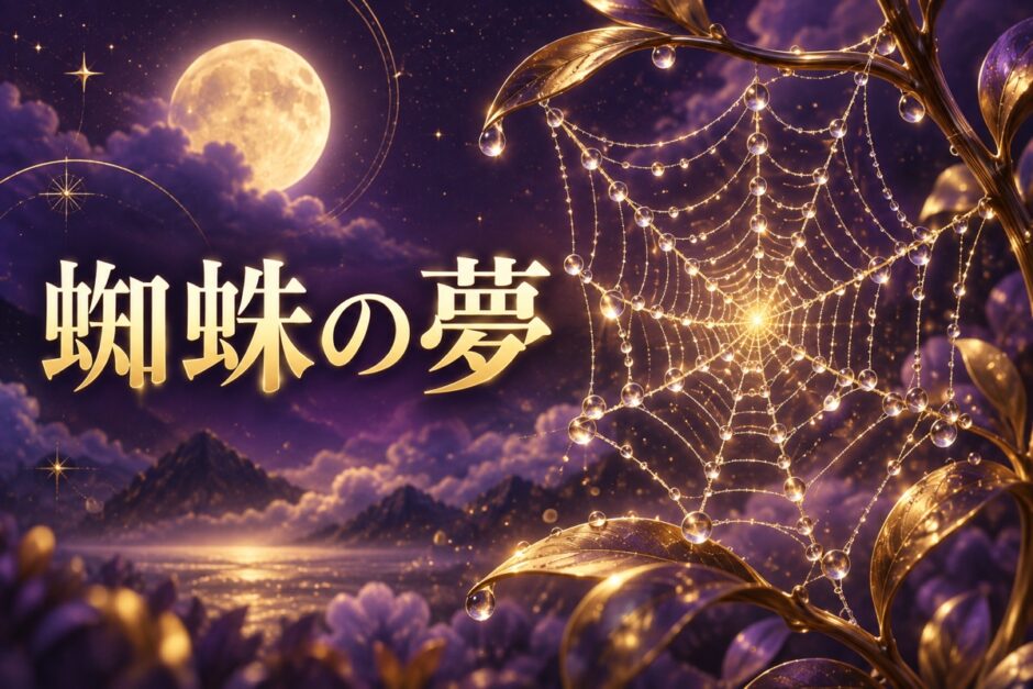 蜘蛛の夢は宝くじの前兆のイメージ画像