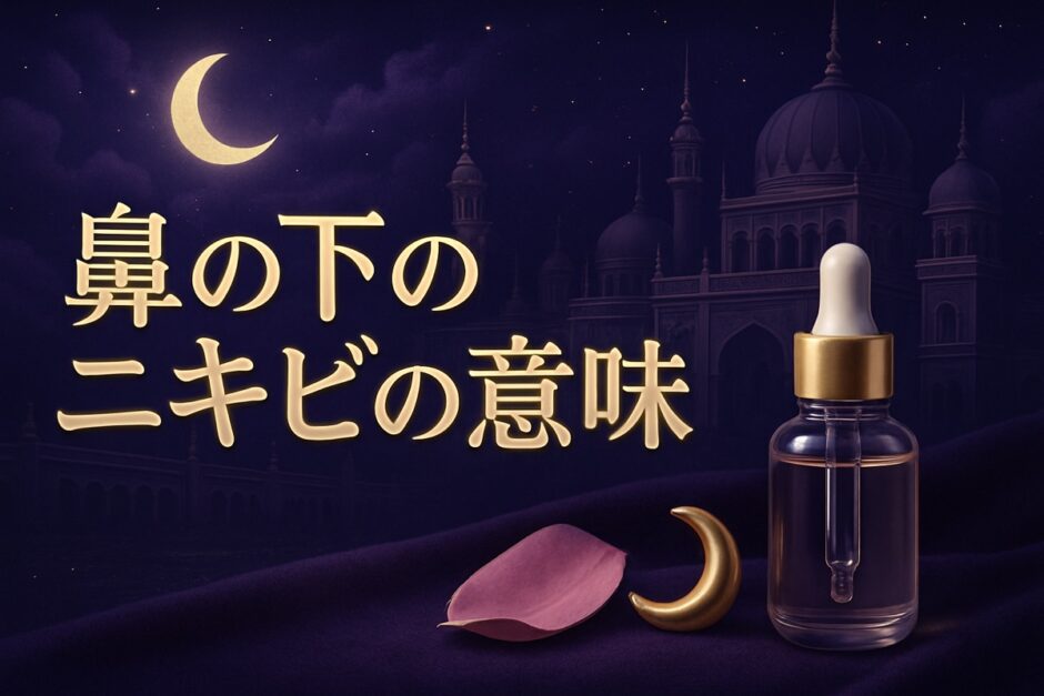 鼻の下のニキビのスピリチュアルな意味のイメージ画像