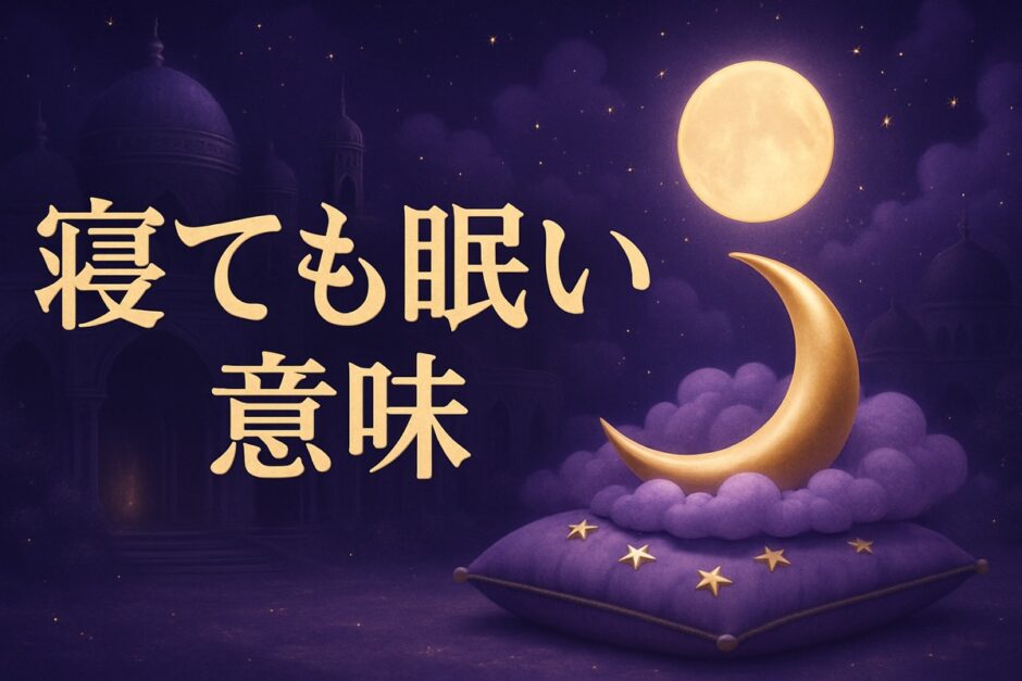 寝ても寝ても眠い女性のスピリチュアルな意味のイメージ画像