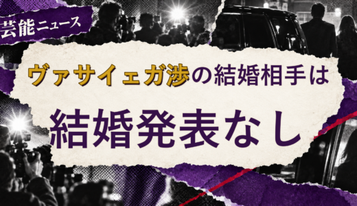 ヴァサイェガ渉の結婚相手は誰？妻・彼女と現在を調査