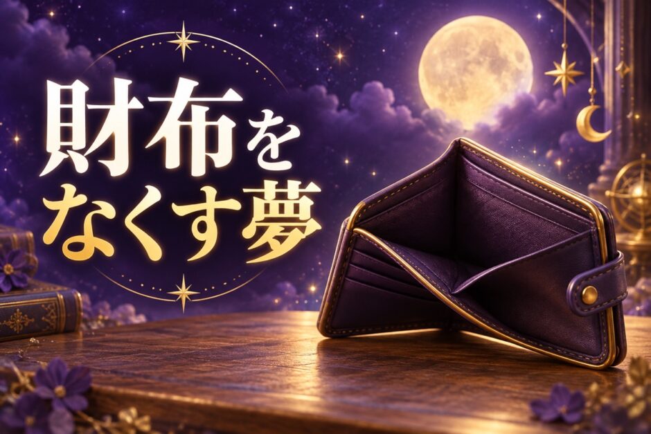 財布をなくす夢の意味のイメージ画像