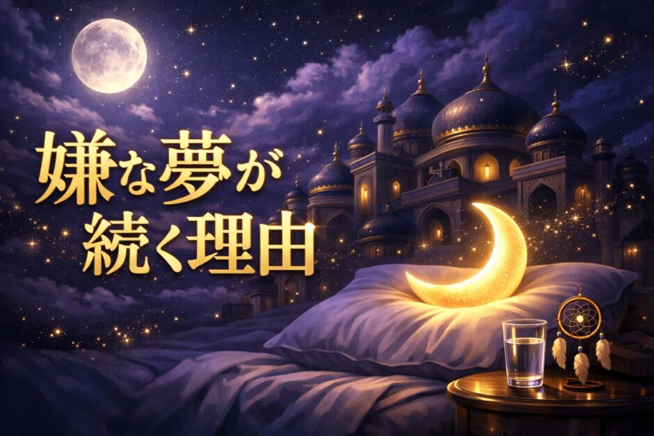 嫌な夢ばかり見るスピリチュアルな意味のイメージ画像