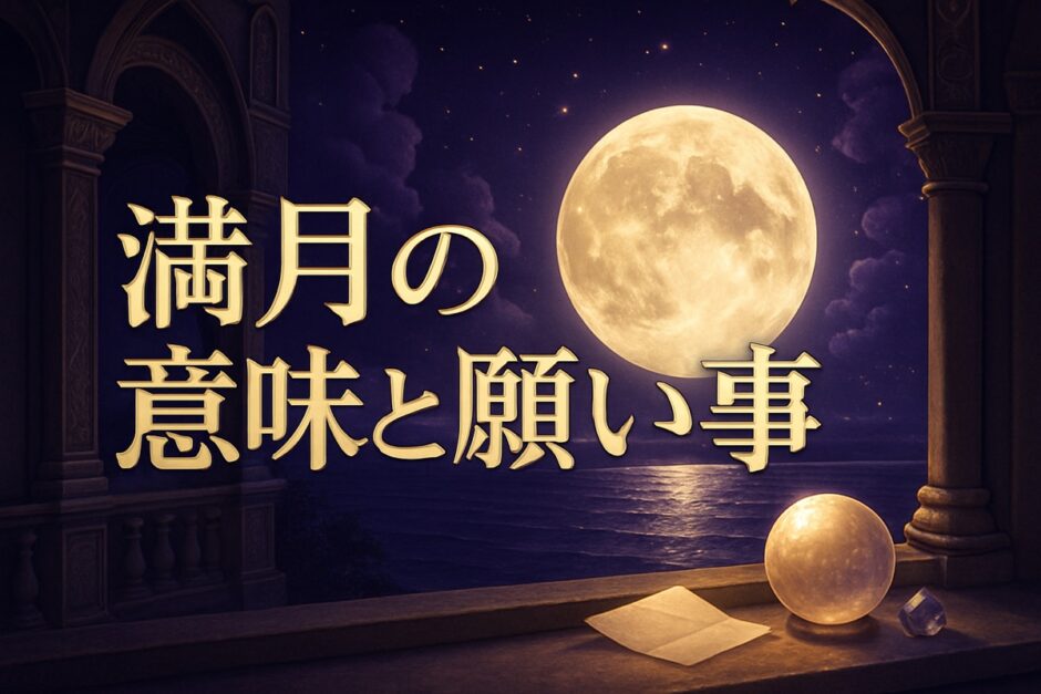 満月のスピリチュアルな意味と願い事のイメージ画像