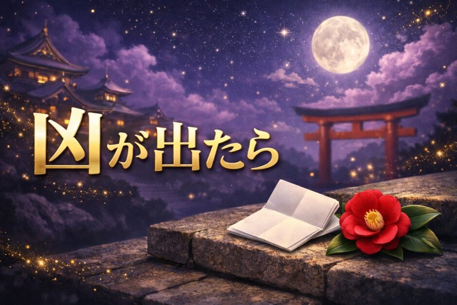 おみくじの凶のスピリチュアルな意味のイメージ画像