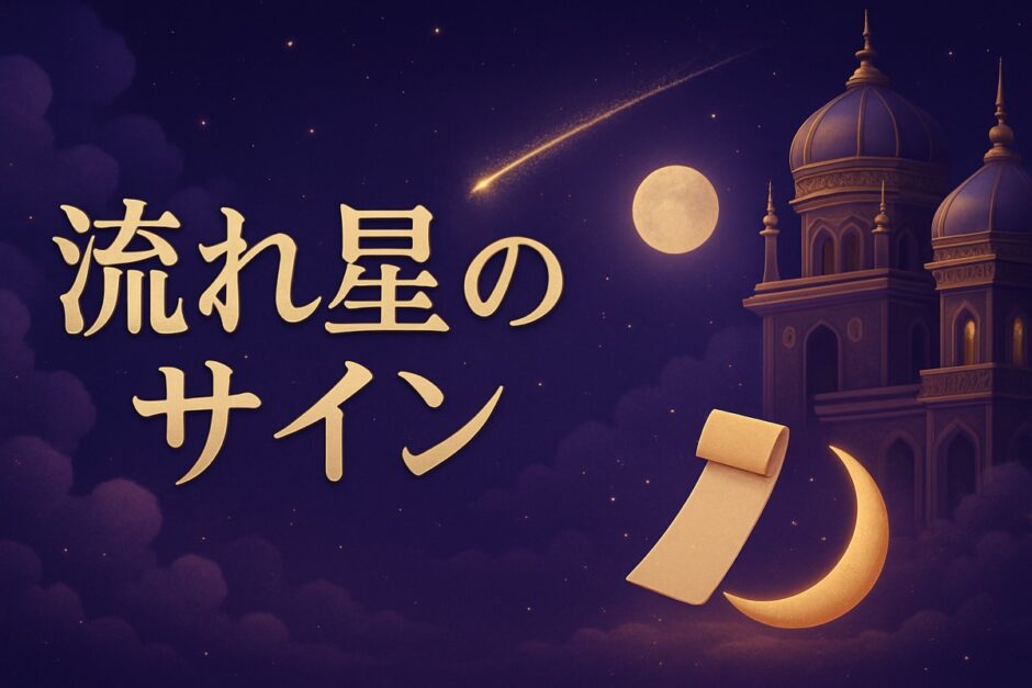 流れ星のスピリチュアルな意味のイメージ画像