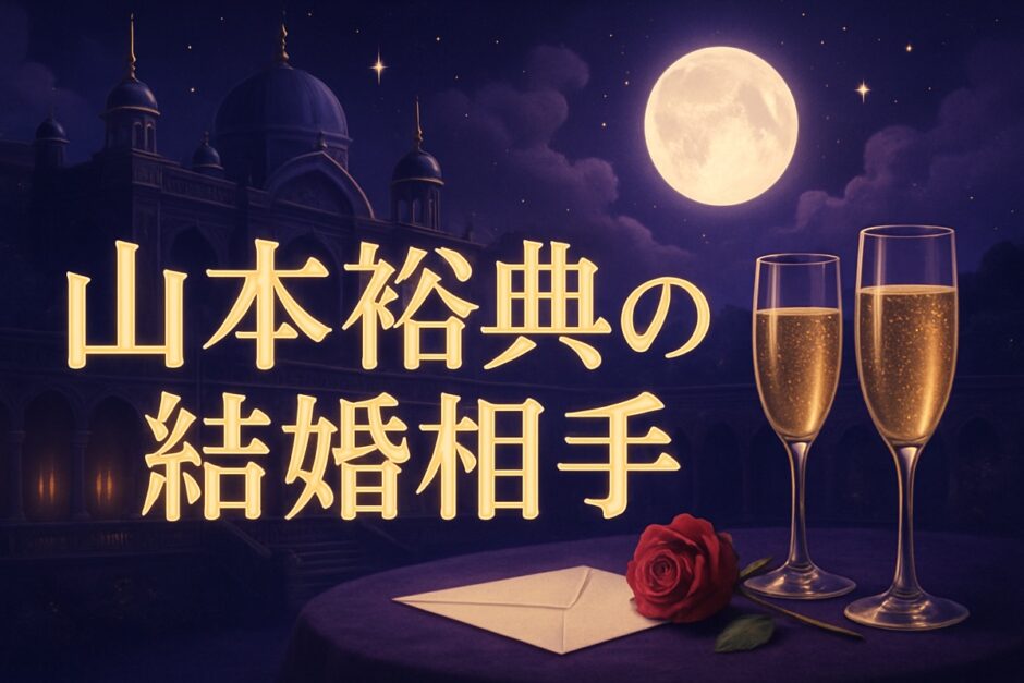 山本裕典の結婚相手は一般女性のイメージ画像