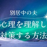 別居中の夫の心理を理解し、対策するためのガイドライン