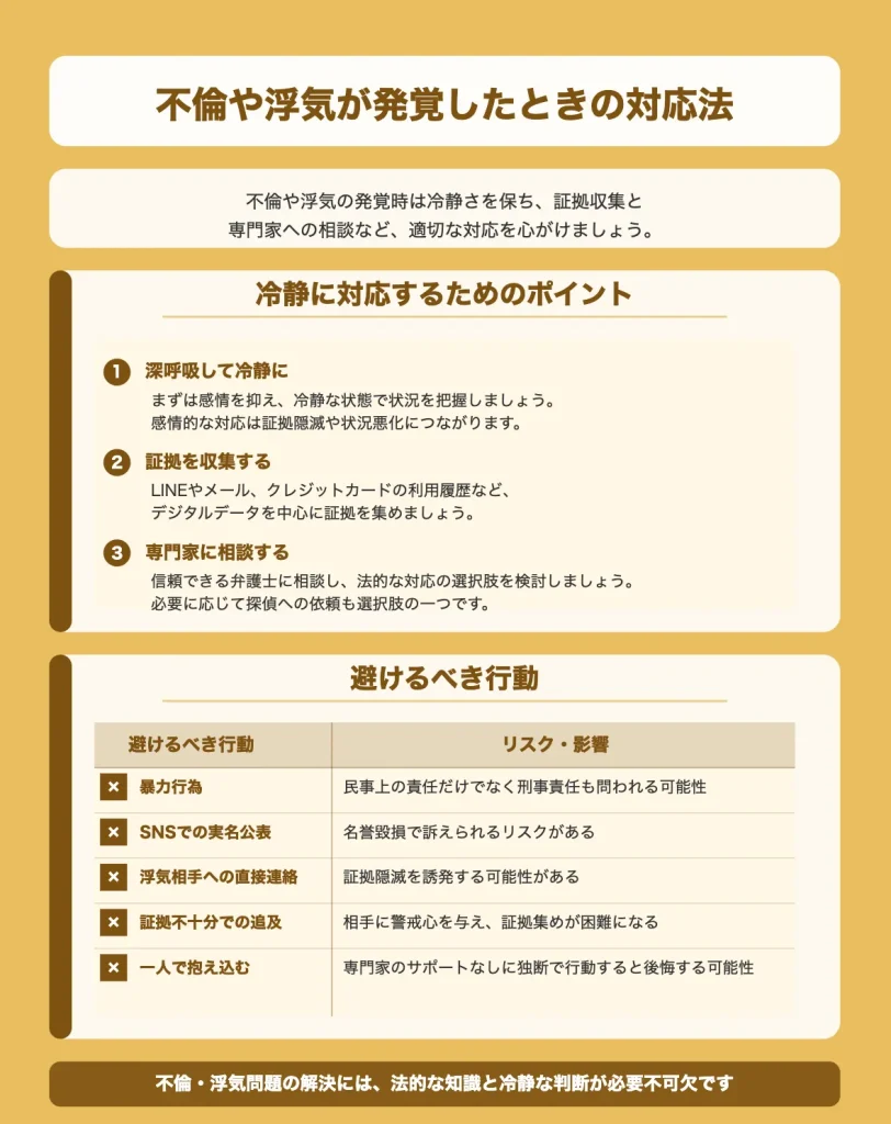 不倫・浮気の慰謝料請求の流れ